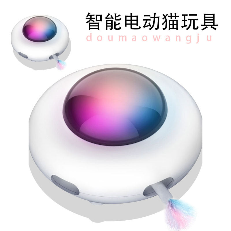 Electric Cat Teaser Turntable Pet Cat Toy
